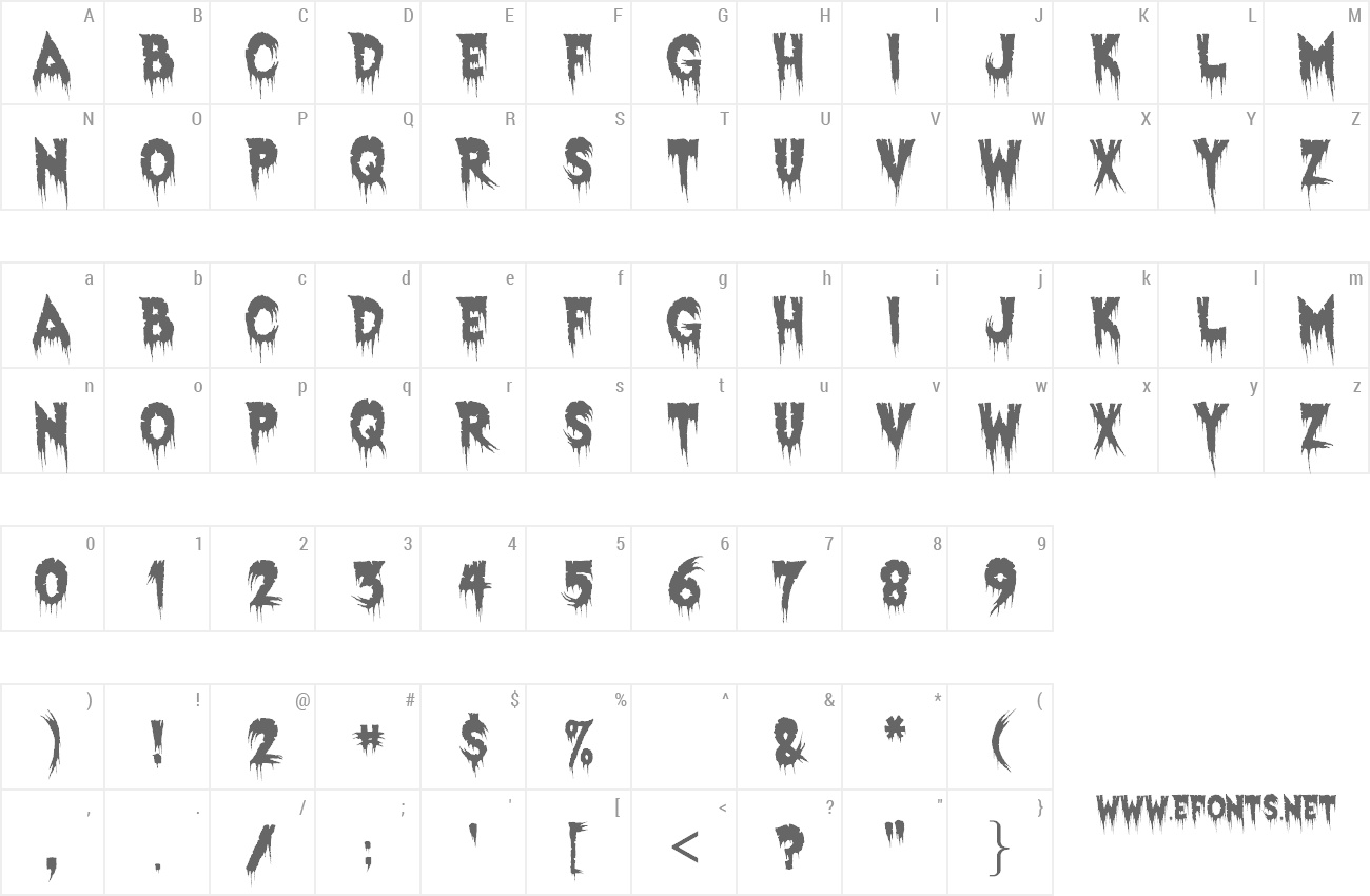 Font Exquisite Corpse preview